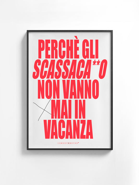 POSTER SCASSACA**O